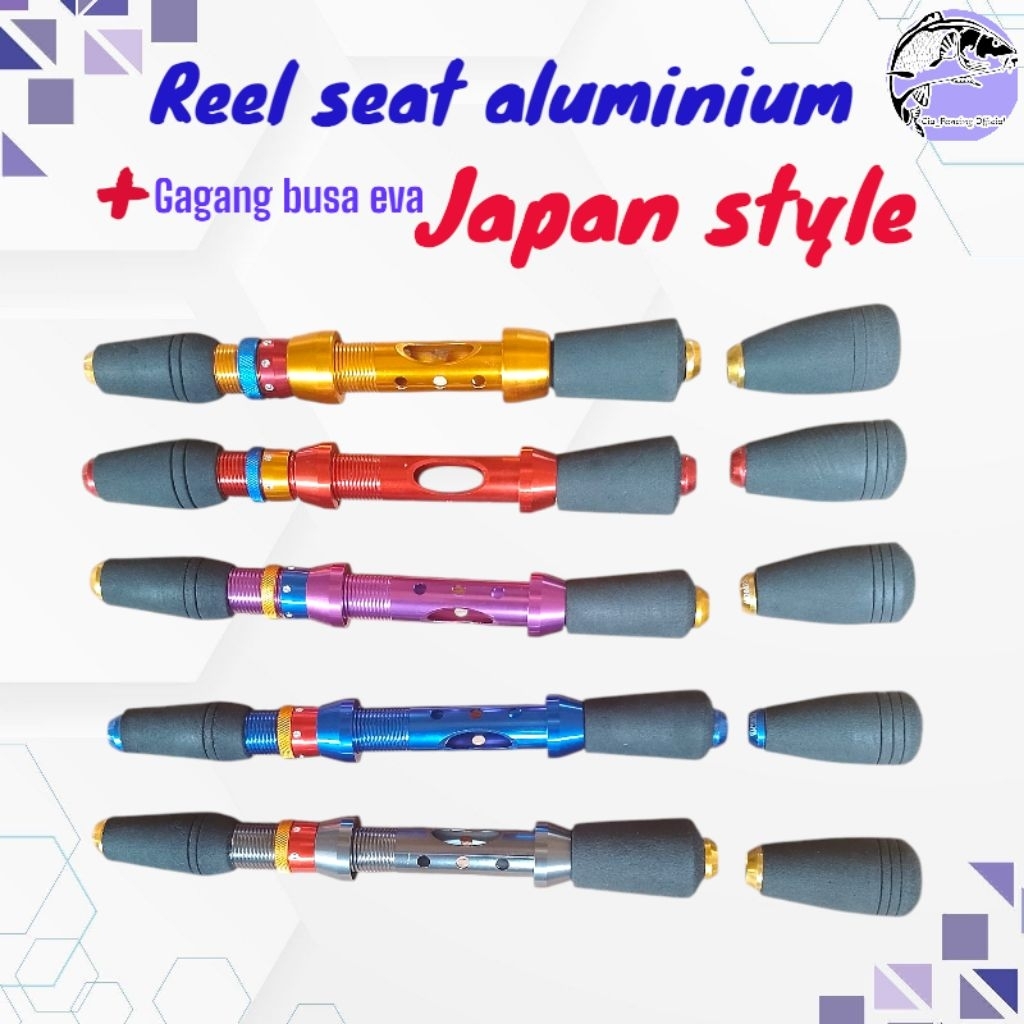 gagang joran aluminium Japan style / handle set busa Japan style