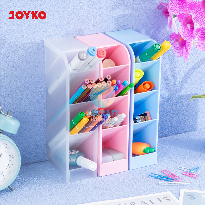 

(1 Pcs) Desk Set JOYKO DS-69CO Pastel Rak Pen Holder Susun 4 Tingkat Tempat Alat Tulis Pensil Meja Stationery Stand Organizer Meja