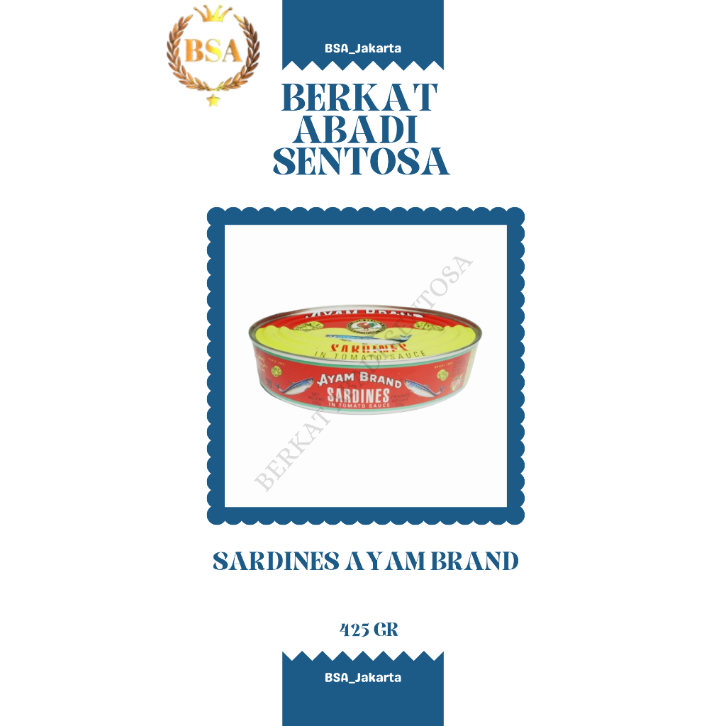 

SARDINES AYAM BRAND (425 GR)