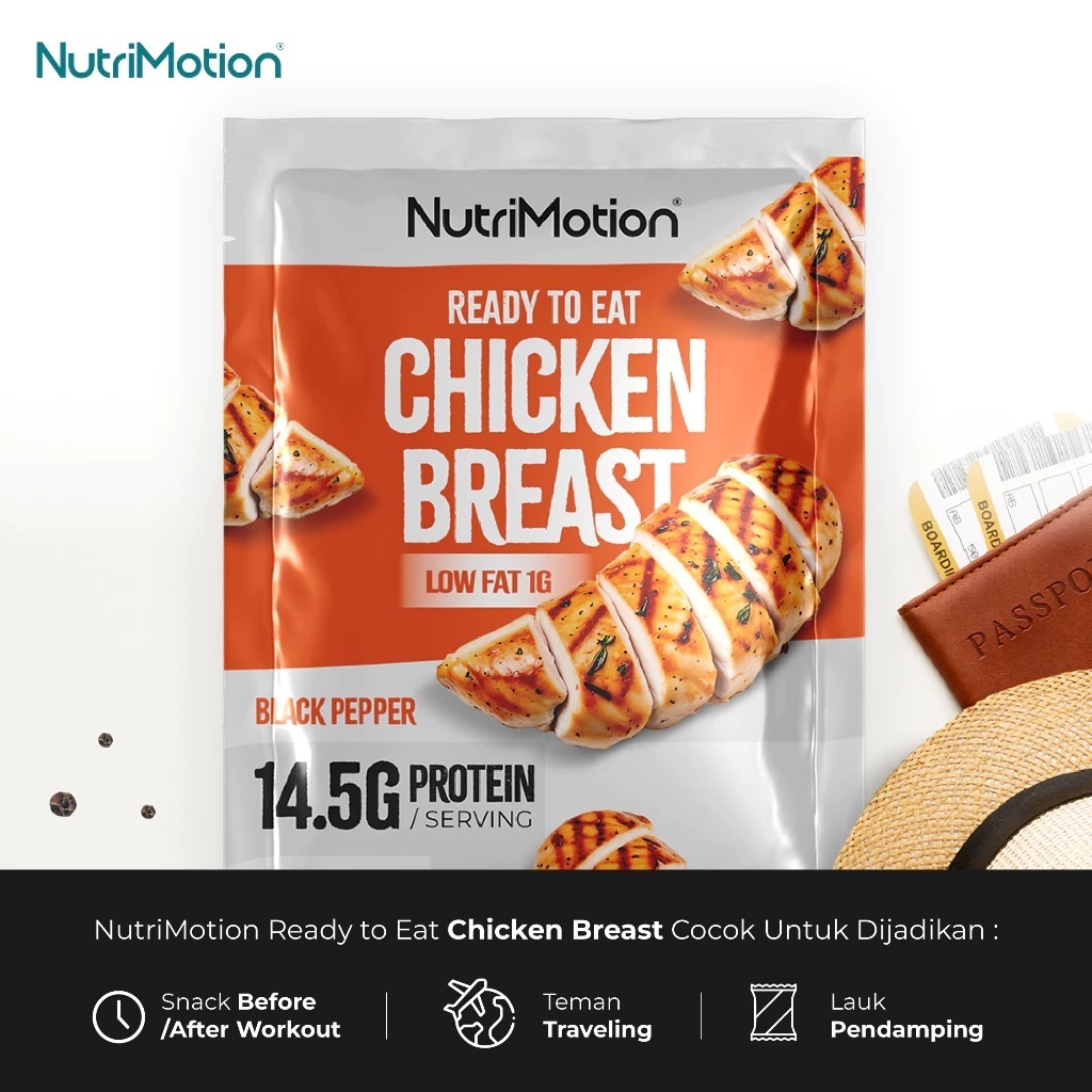 

Nutrimotion Dada Ayam Tinggi Protein Ready to Eat Rendah Lemak & Kalori Low Fat Rasa Blackpepper