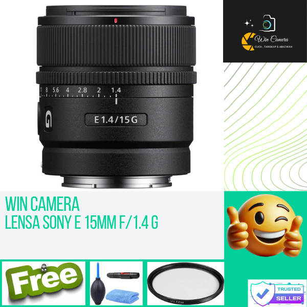 Lensa Sony E 15mm f1.4 G / Lensa Kamera Sony / Lensa Camera Sony / Lens Kamera Sony / Lens Camera So