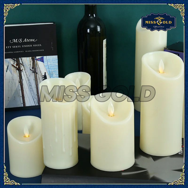 LILIN LED ELEKTRIK LAMPU SUMBU GOYANG / LILIN LED CANDLE BATERAI ELEKTRIK MELELEH / LAMPU HIAS ELEKT