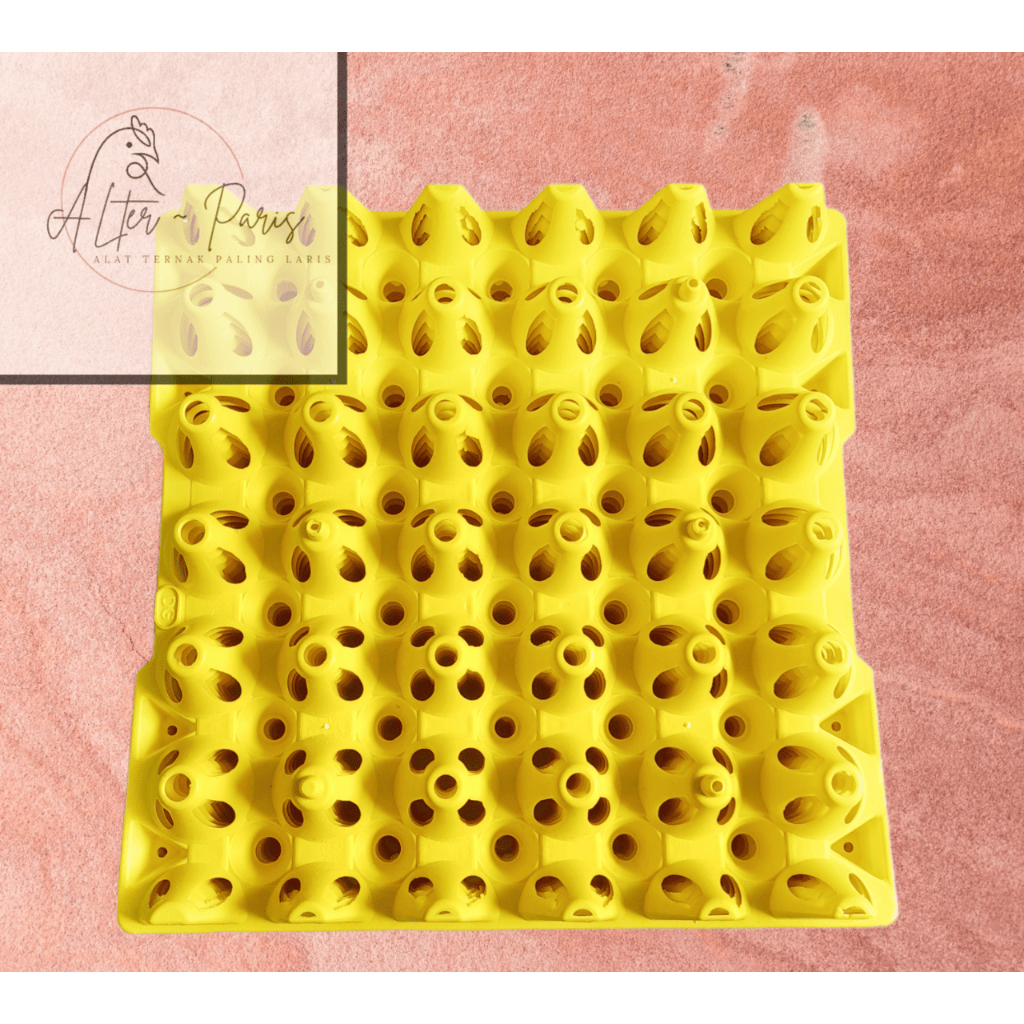 EGG TRAY PLASTIK KUNING 29CM / TEMPAT TELUR AYAM / KANDANG PETELUR AYAM / KANADANG AYAM