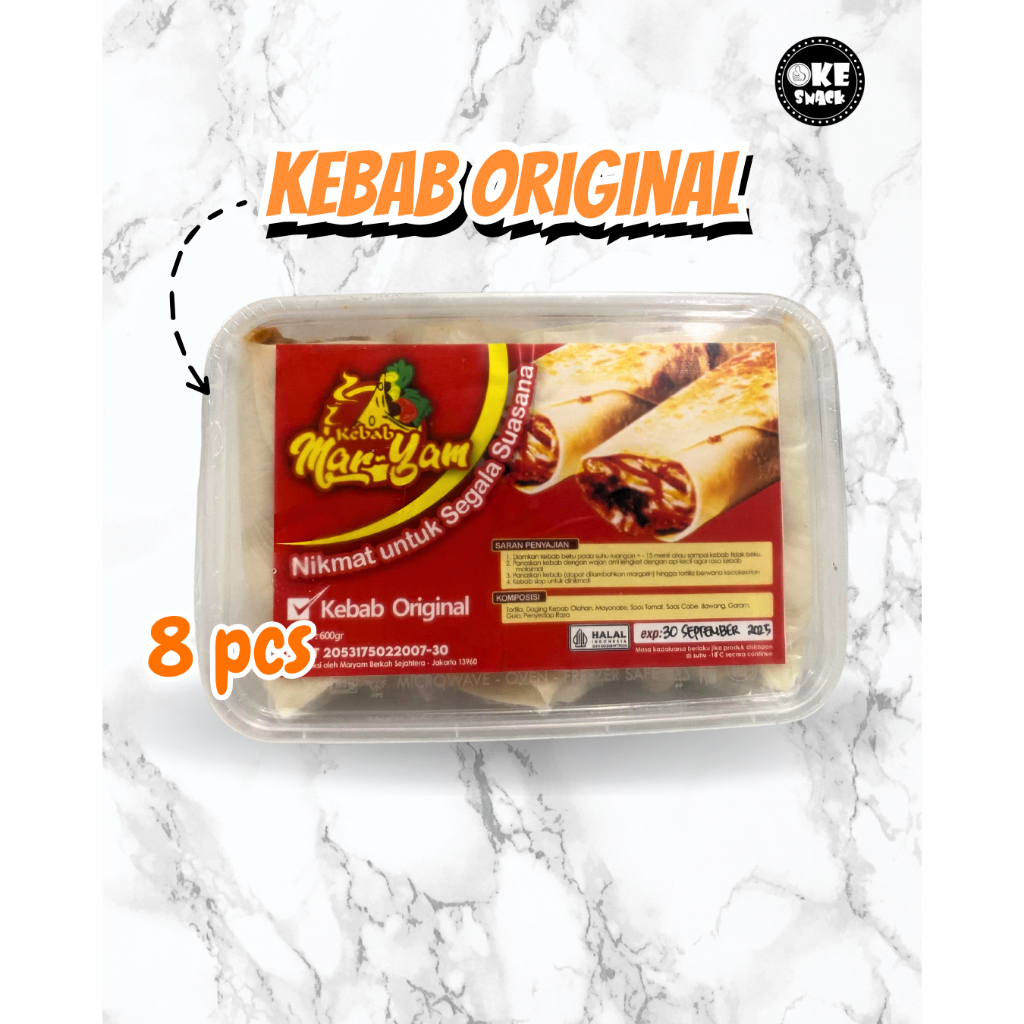 

Kebab Original Kebab Maryam Instan Frozen Premium Pack isi 8