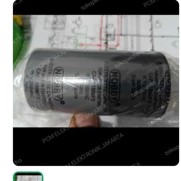 RG6688 kapasitor capacitor ac starting mc 150mfd 150uf 150 mfd uf 250vac 250v by PCM LTC GLODOK