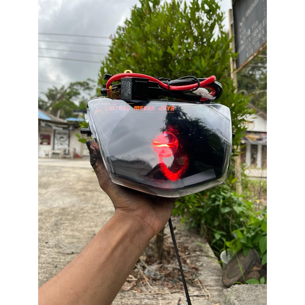 Lampu biled soket h4 honda SUPRA FIT NEW 2005-2008 custom lampu H4 cahaya biled