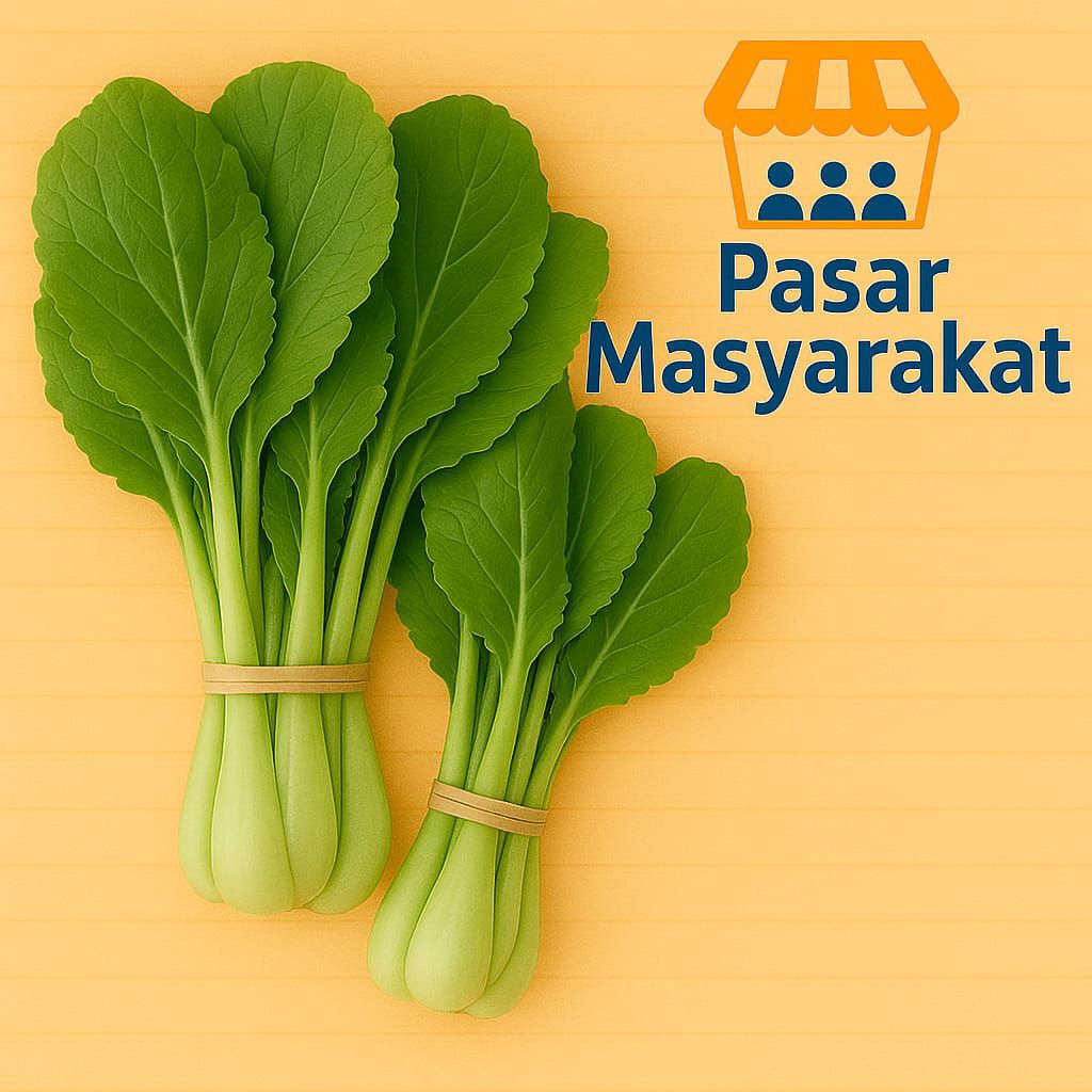 

Daun Sawi Segar Per Ikat Pasar.Masyarakat