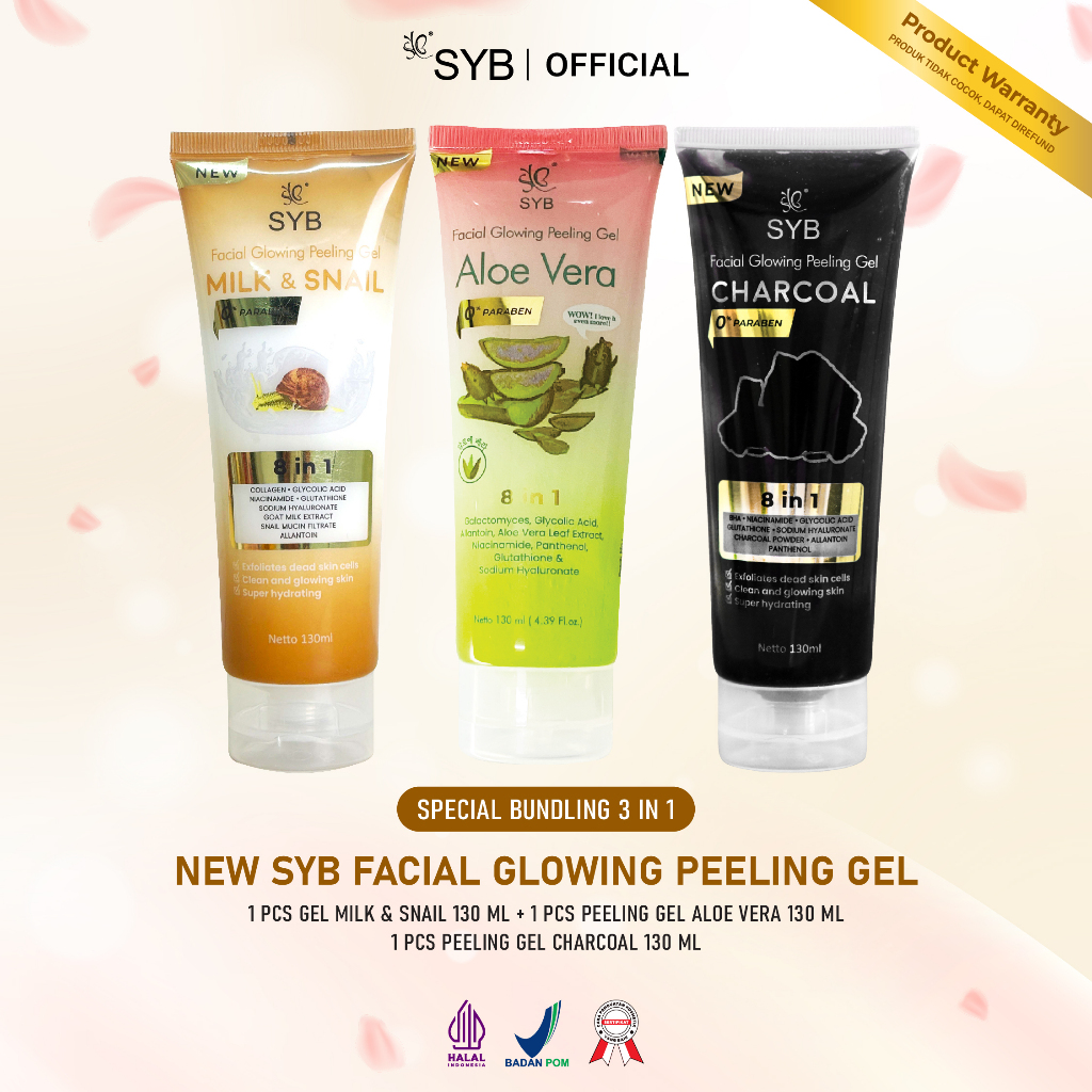 PEELING GEL PERONTOK DAKI WAJAH SYB