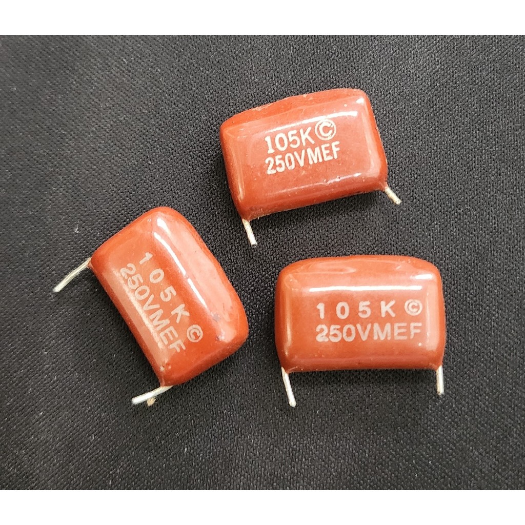 Capacitor Mylar Kapasitor Milar 105 105K 250V - Harga per 5 Pcs