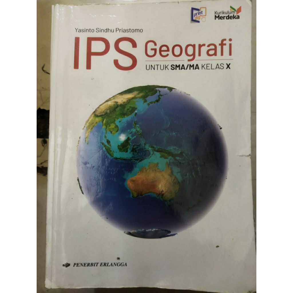buku bekas IPS geografi sma/ma kelas x
