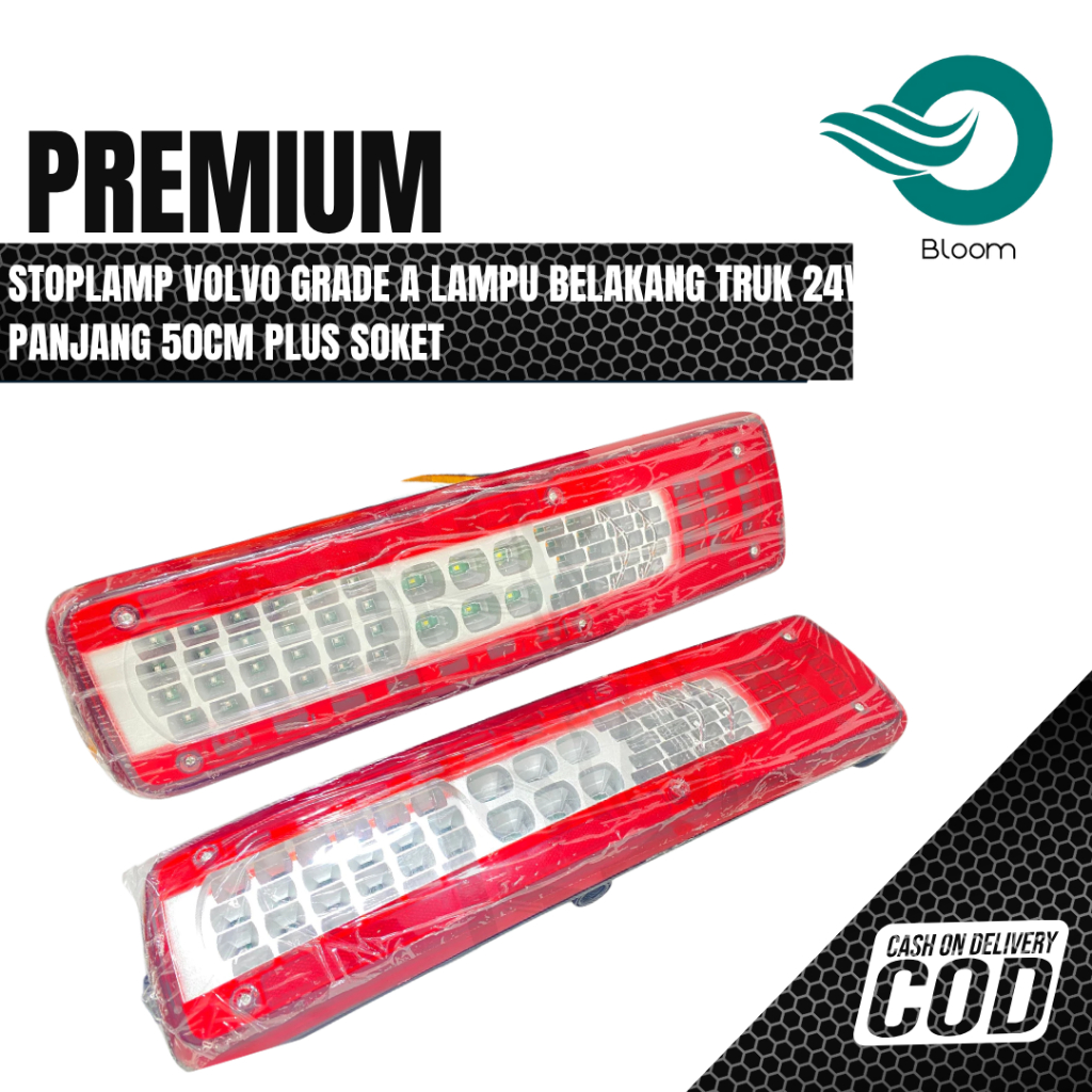 Stop Lamp Volvo Lampu Rem Truck Volvo + Soket 50 CM