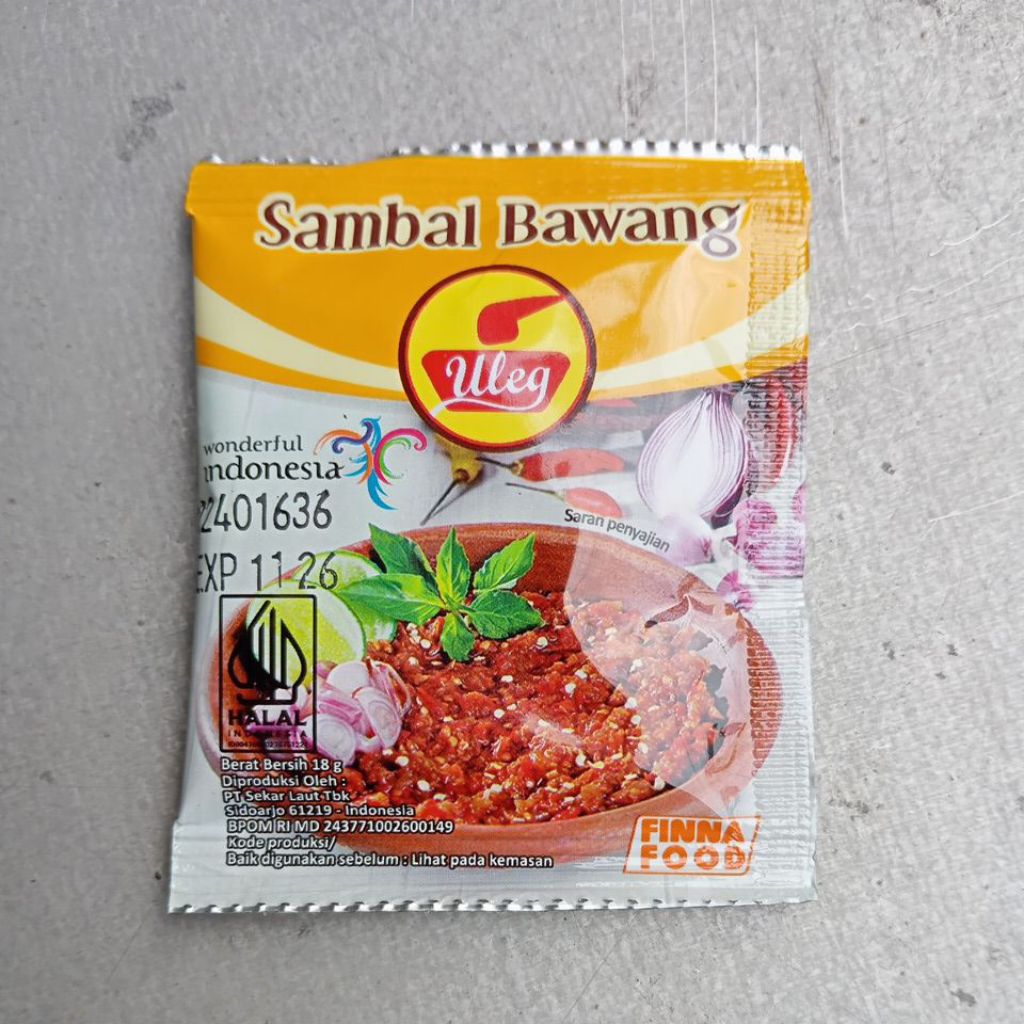 

FINNA ULEG SAMBAL BAWANG SACHET 1'S