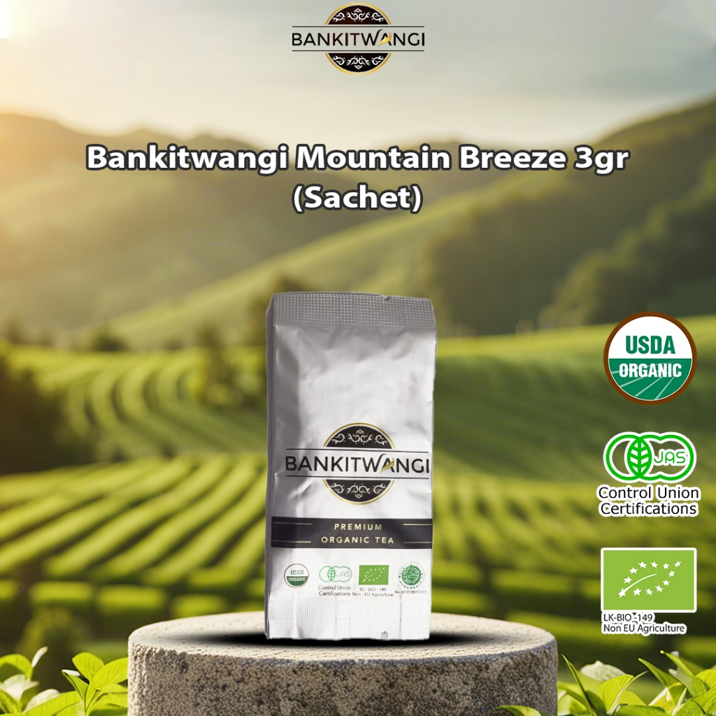

Bankitwangi Organic Mountain Breeze Tea Sachet 3gr - Teh Hijau & Mint Organik Kemasan Sachet