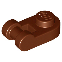Lego 26047 part Plate, Round 1 x 1 with Bar Handle reddish brown