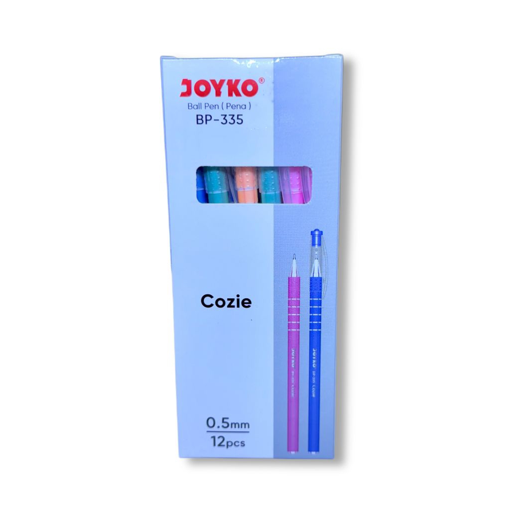 

Bulpen tulis Joyco BP-335 Cozie 12pcs warna pastel