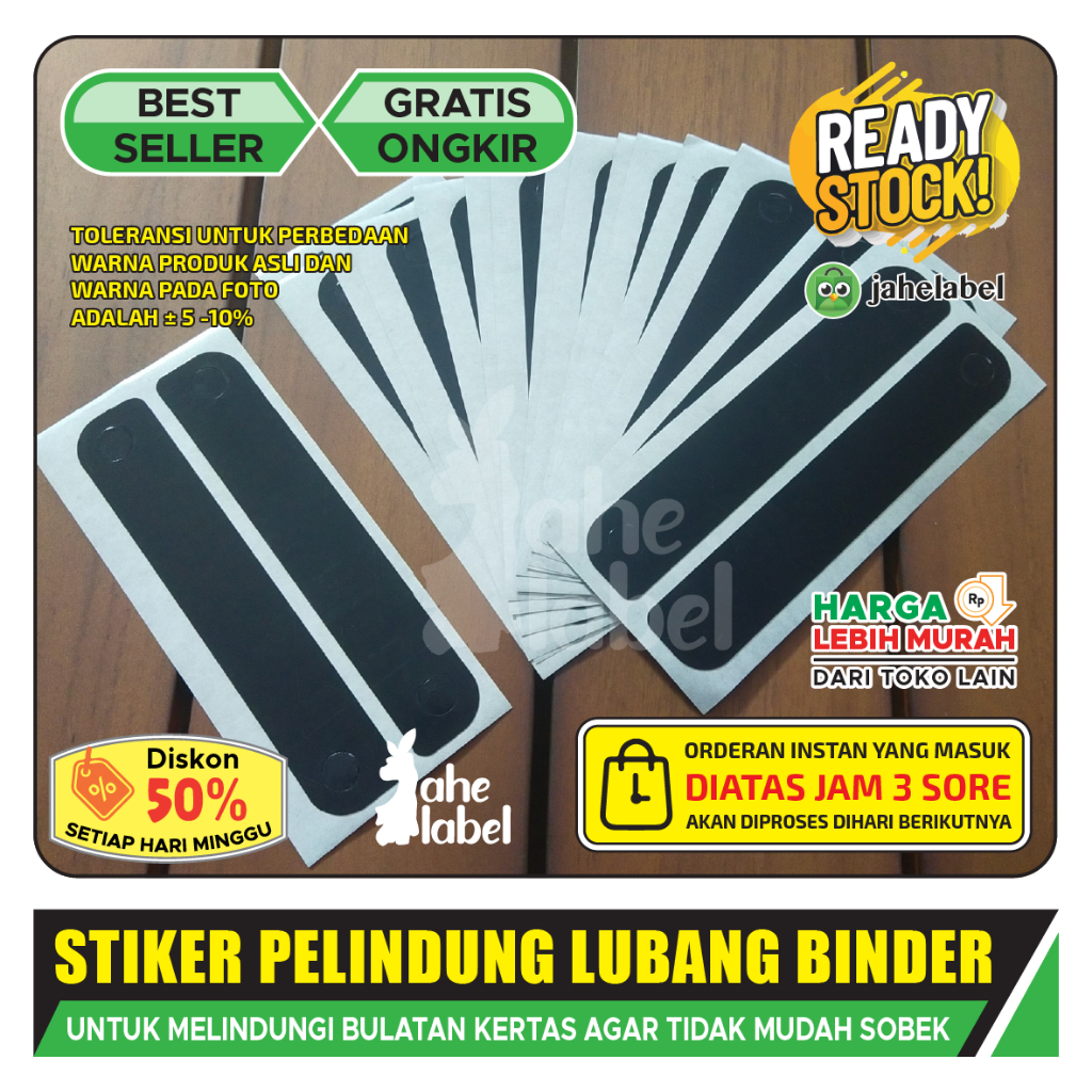

STIKER PELINDUNG LUBANG BINDER 95X17 MM STIKER PELINDUNG BERKAS 95X17 MM