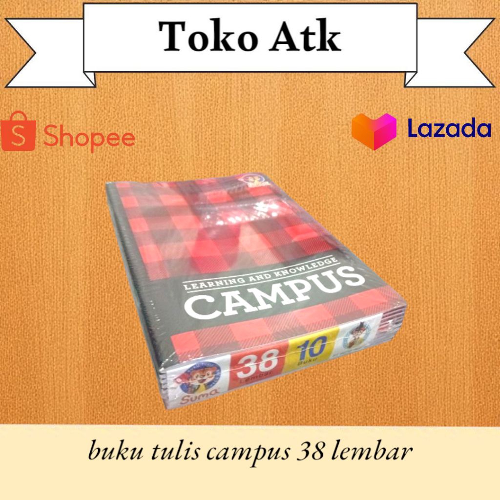 

1 pak buku tulis suma 38 lembar campus
