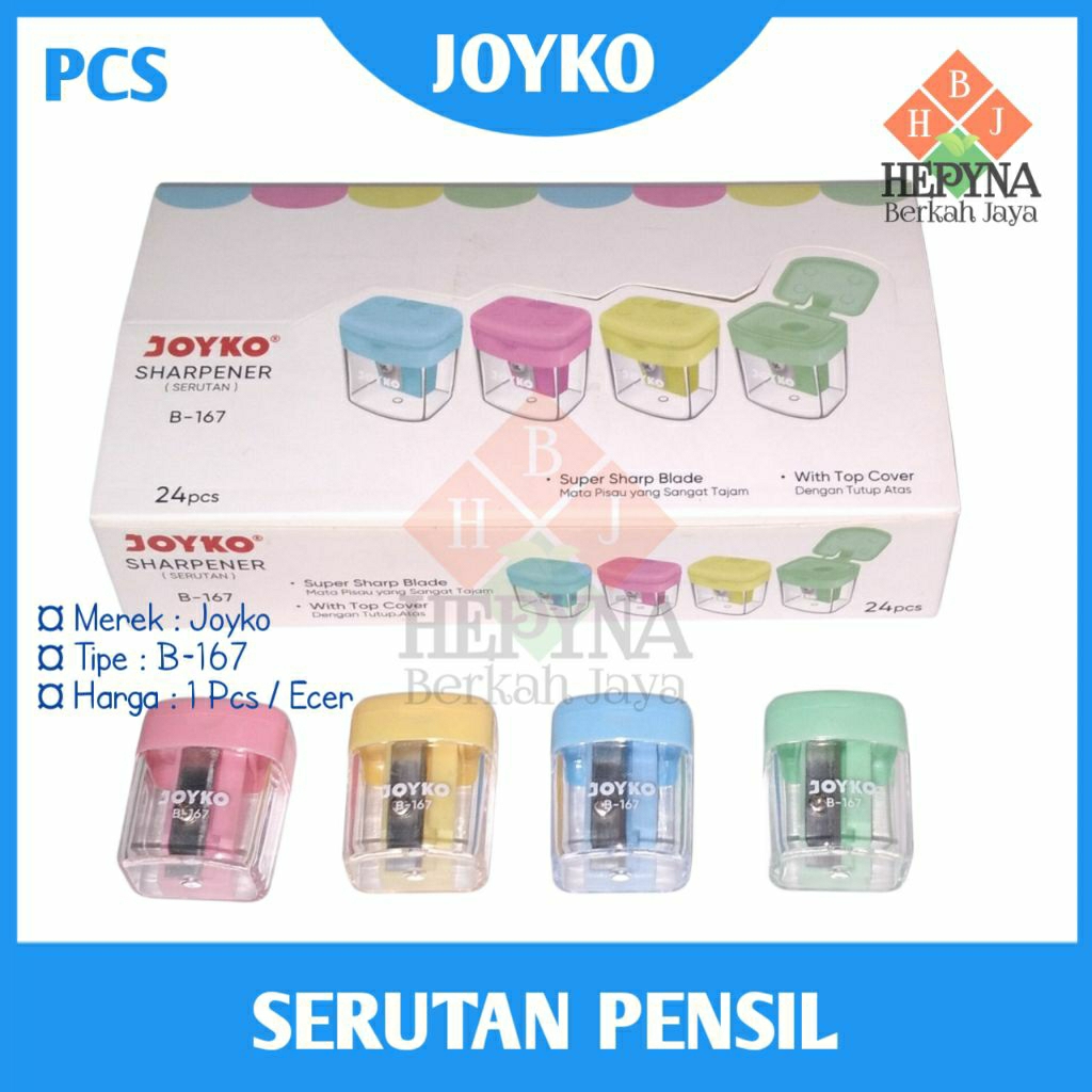 

Serutan Pensil Joyko B-167/Satuan (1PCS)