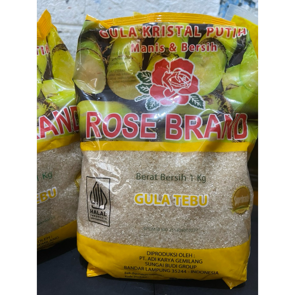 

gula pasir 1kg merk rosebrand