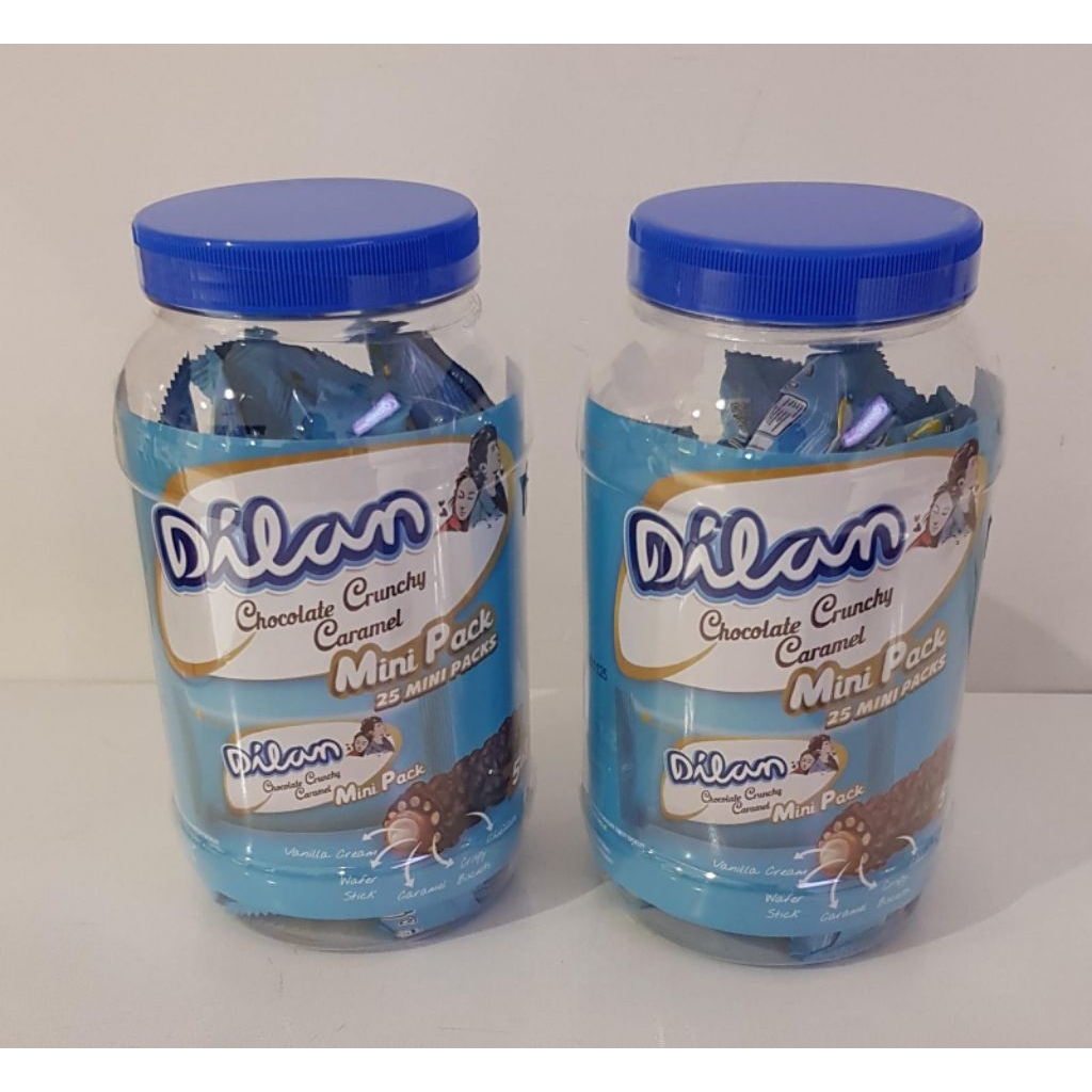 

Dilan Chocolate Crunchy Caramel 5 in 1 isi 25 mini pack @ 9,5 gr
