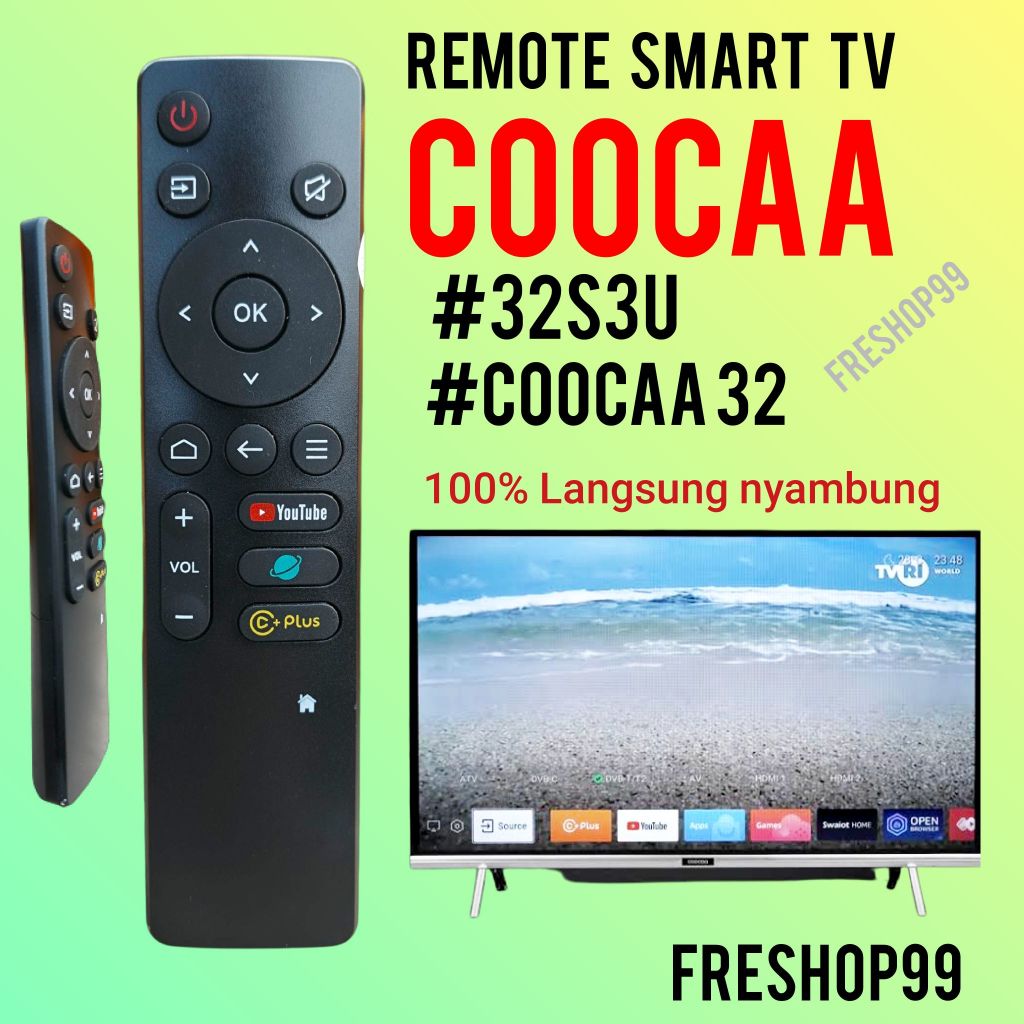 Remote coocaa 32S3U Android smart tv remot 32S3u coca