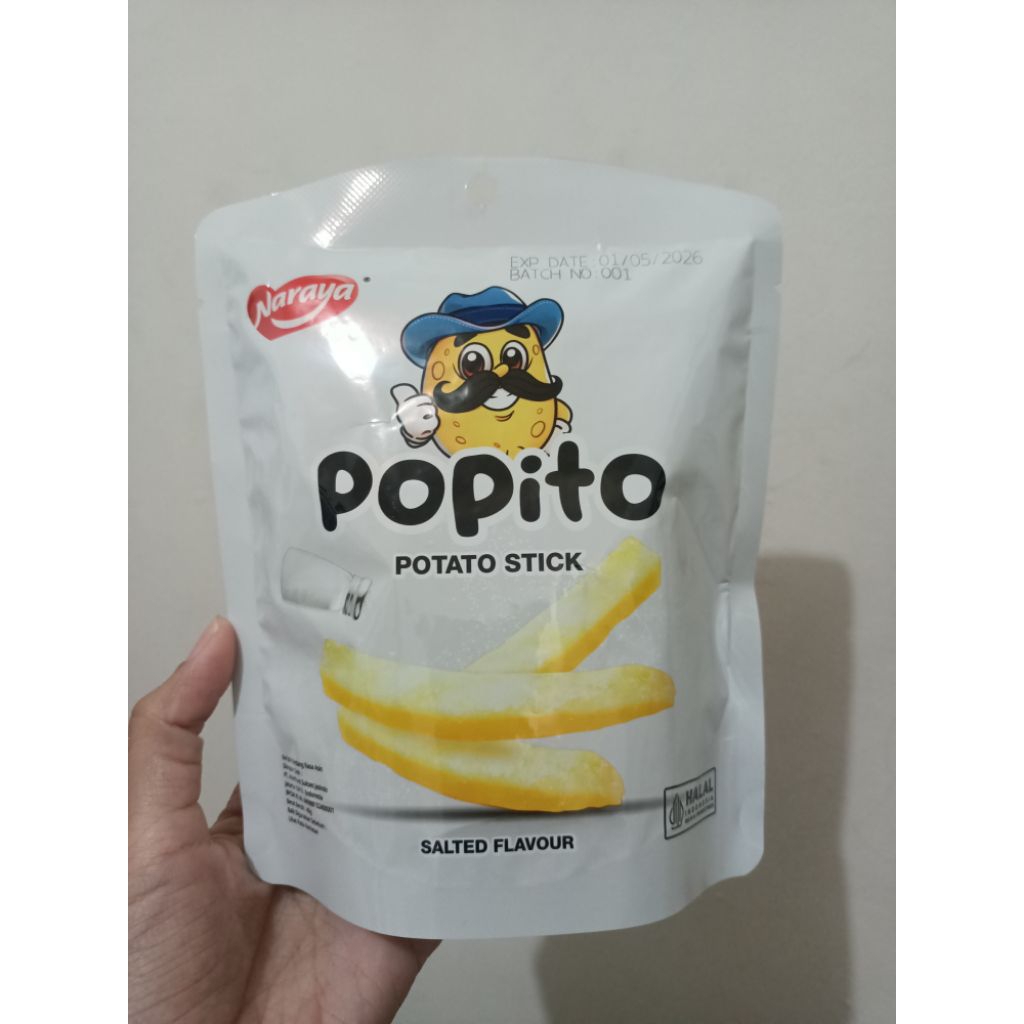 

NARAYA POPITO POTATO STICK SALTED FLAVOUR 40GR