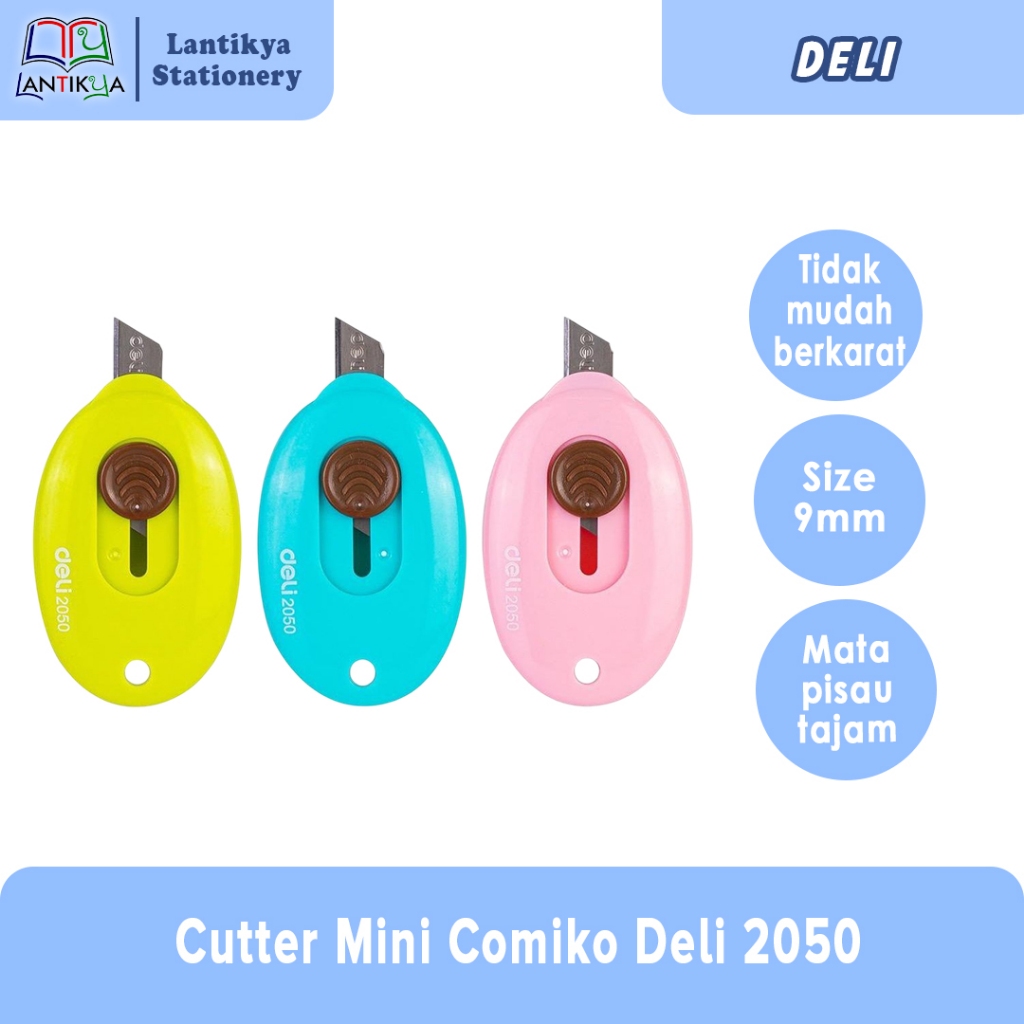 

Deli Stationery Cutter Mini Comiko 2050 / Cutter portable 2050 Deli