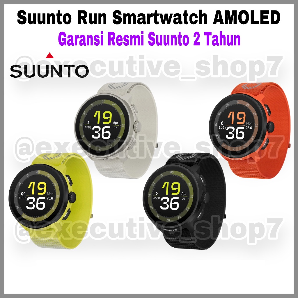Suunto Run Smartwatch AMOLED - Garansi Resmi Suunto 2 Tahun