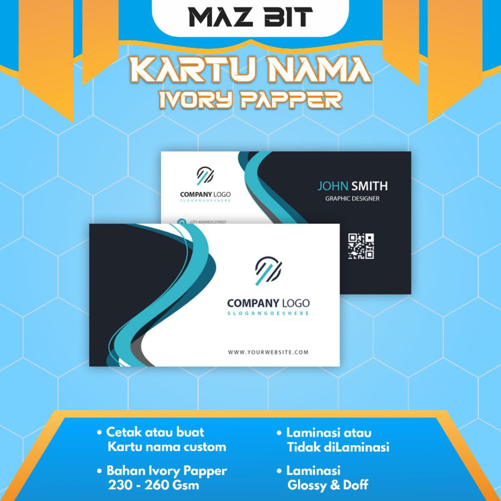 

Kartu Nama Custom | Ivory Paper