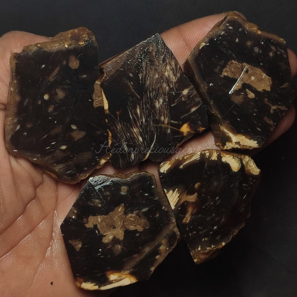 bahan batu bulu macan sindang asli natural / batu bulu macan sindang / lempengan batu bulu macan / b