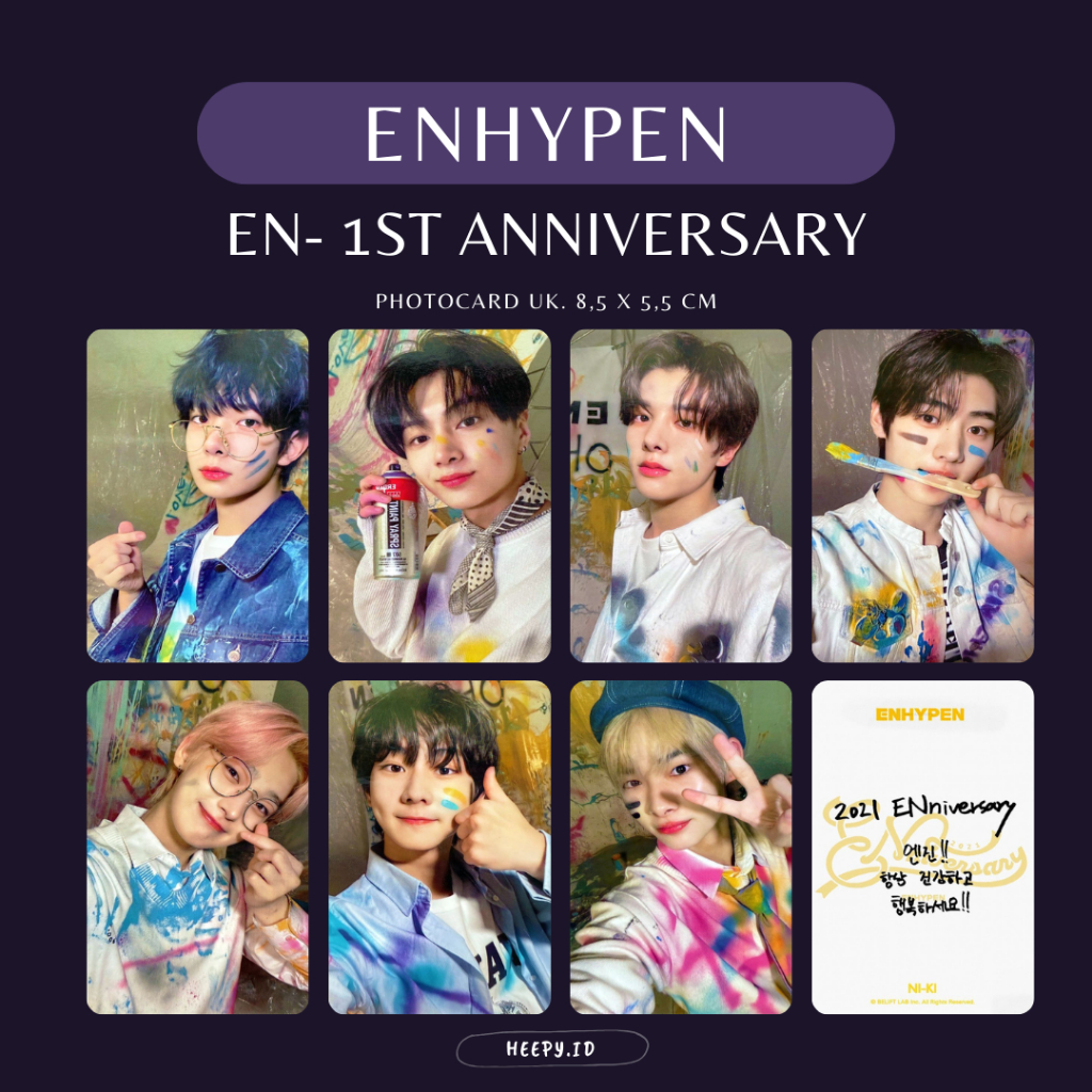 [EN] UNOFFICIAL PHOTOCARD ENHYPEN 1ST ANNIVERSARY