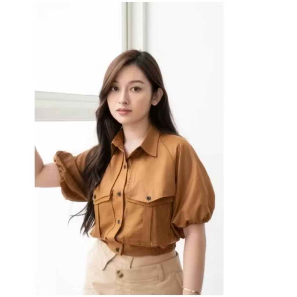 Preloved Melvee Amanda top warna coklat size M