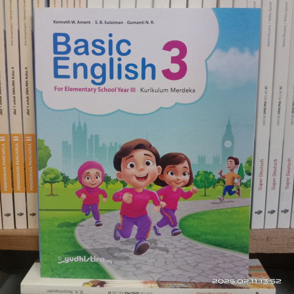 Buku Basic English kelas 3 SD Kurikulum merdeka Yudhistira / Buku Bahasa Inggris Kelas 3 SD