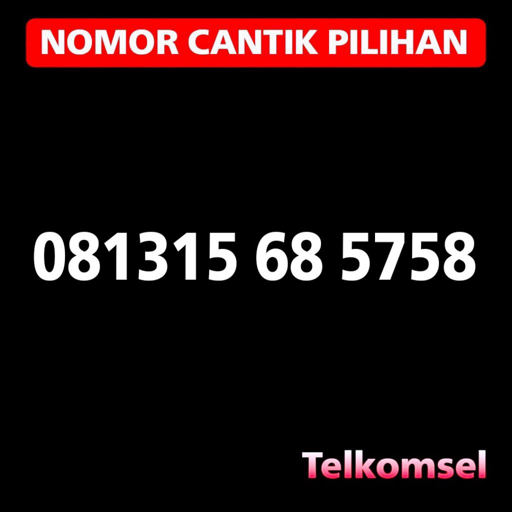 Kartu Perdana Nomor Cantik Simpati 5G Nomor Cantik Telkomsel Simpati 5758