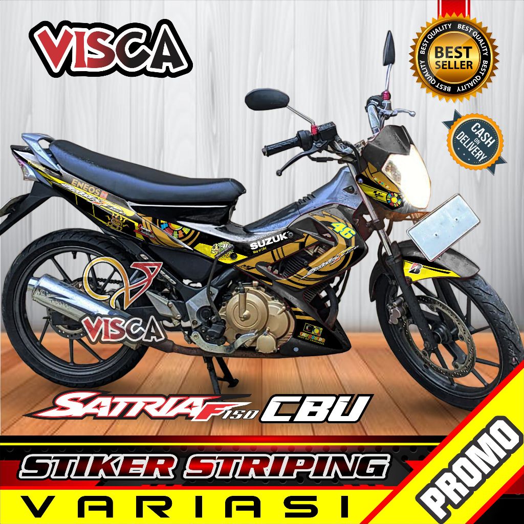 Stiker Striping Satria Fu Cbu Variasi SUNMOON
