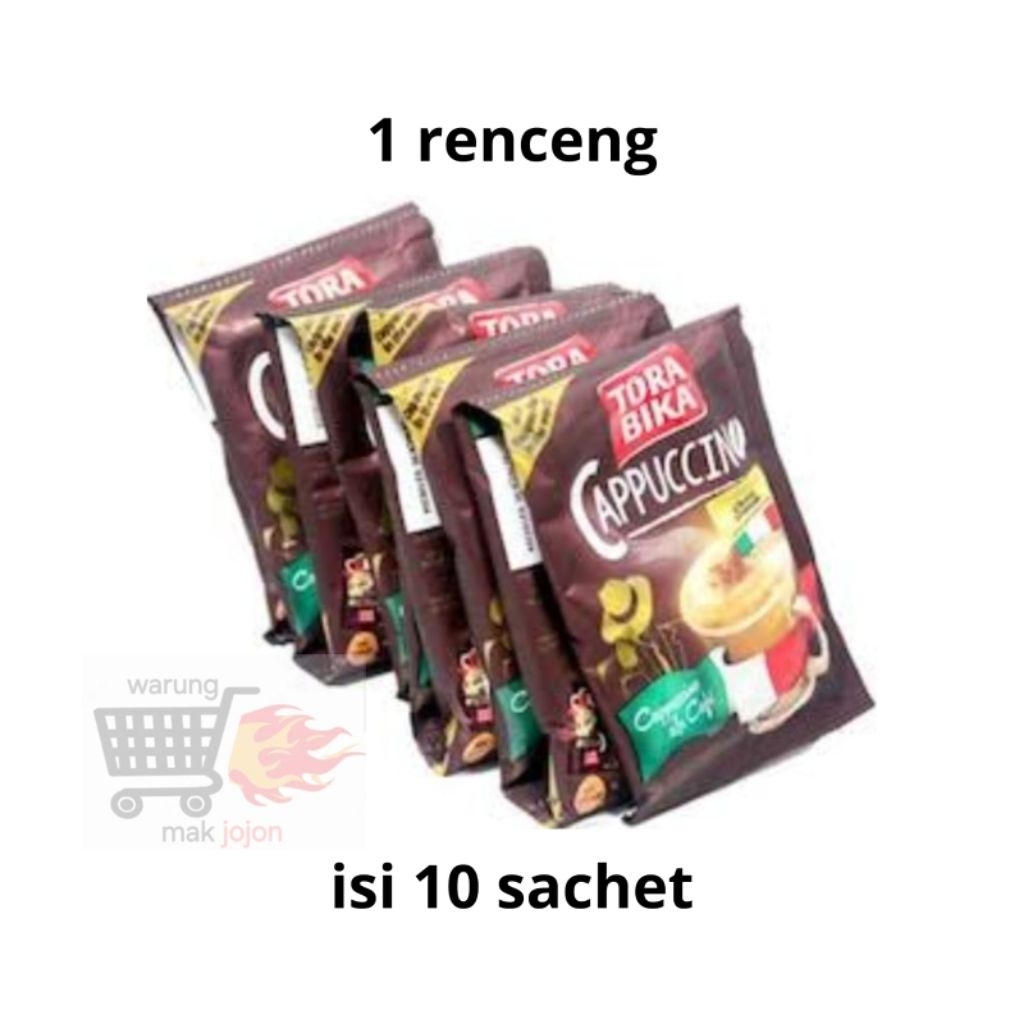 

kopi torabika cappucino kemasan 25gr harga 1 renceng isi 10 sachet