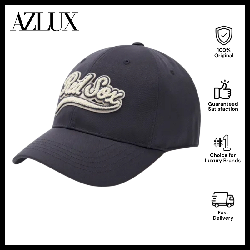 MLB Korea Varsity Cursive Boston Red Sox Ball Cap Charcoal Grey