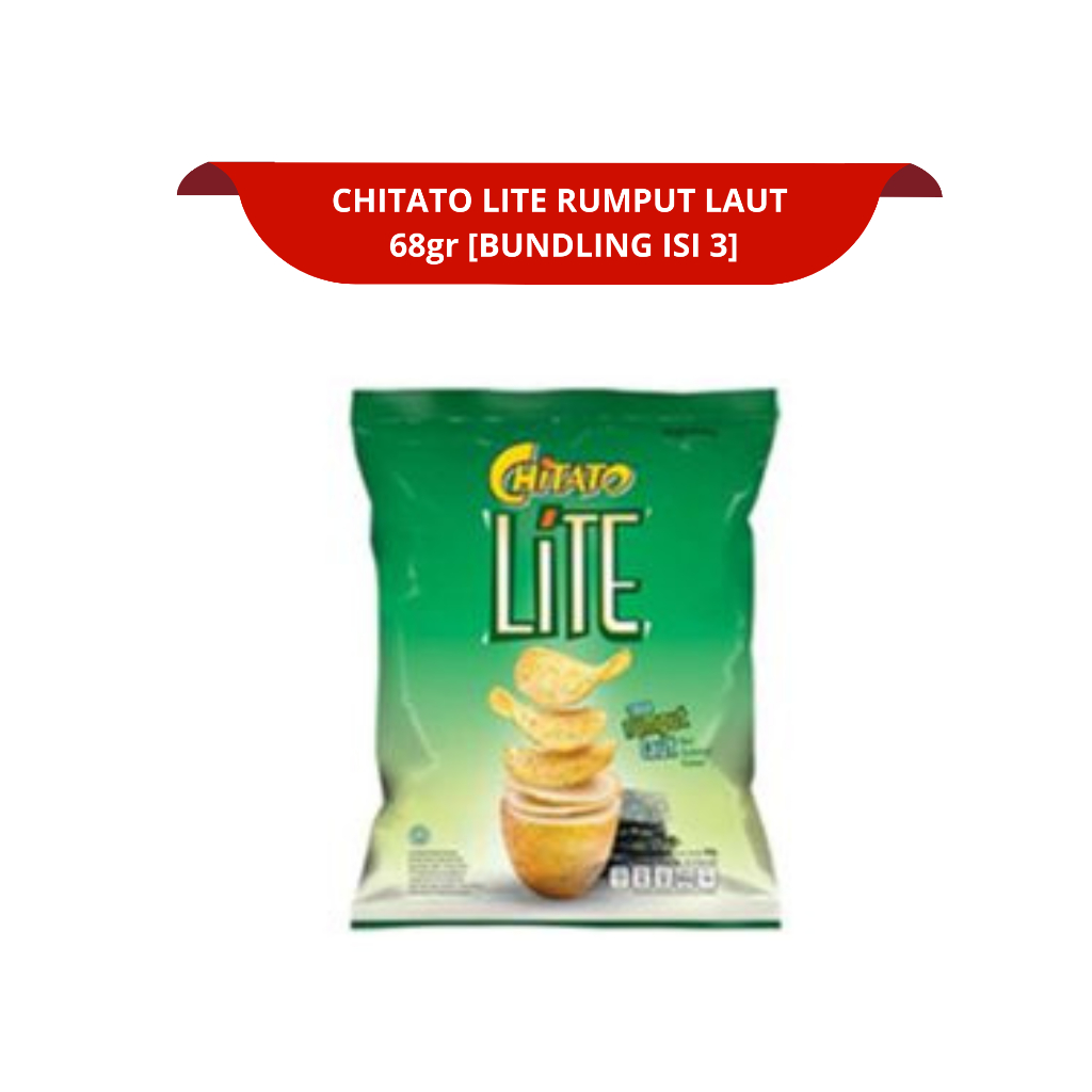 

[BUNDLING ISI 3] CHITATO LITE POTATO CHIPS PCK 68g x 3