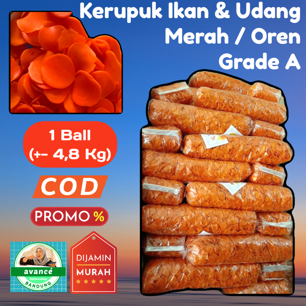

Kerupuk Ikan dan Udang Merah / Oren Mentah