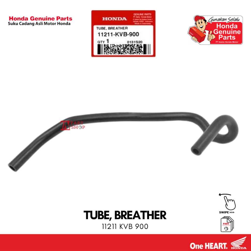 Selang Hawa Gardan (Tube Breather) – BeAT & Vario 110 Karbu / 11211-KVB-900