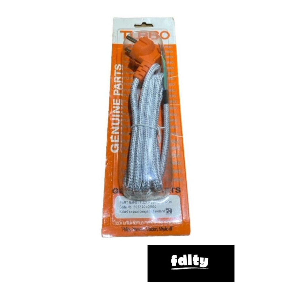 Kabel Setrika Turbo, Bisa Untuk Semua Setrika Merk Turbo, Philips, Miyako, Maspion