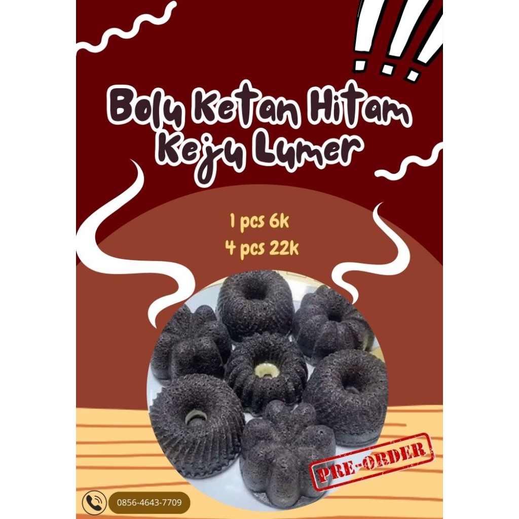 

Bolu Ketan Hitam Keju Lumer Mini Size