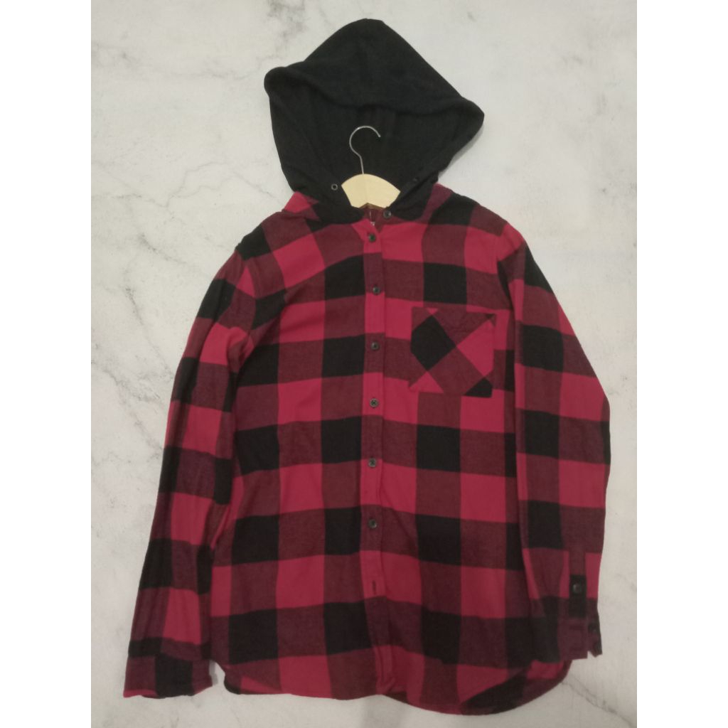 flanel hoodie