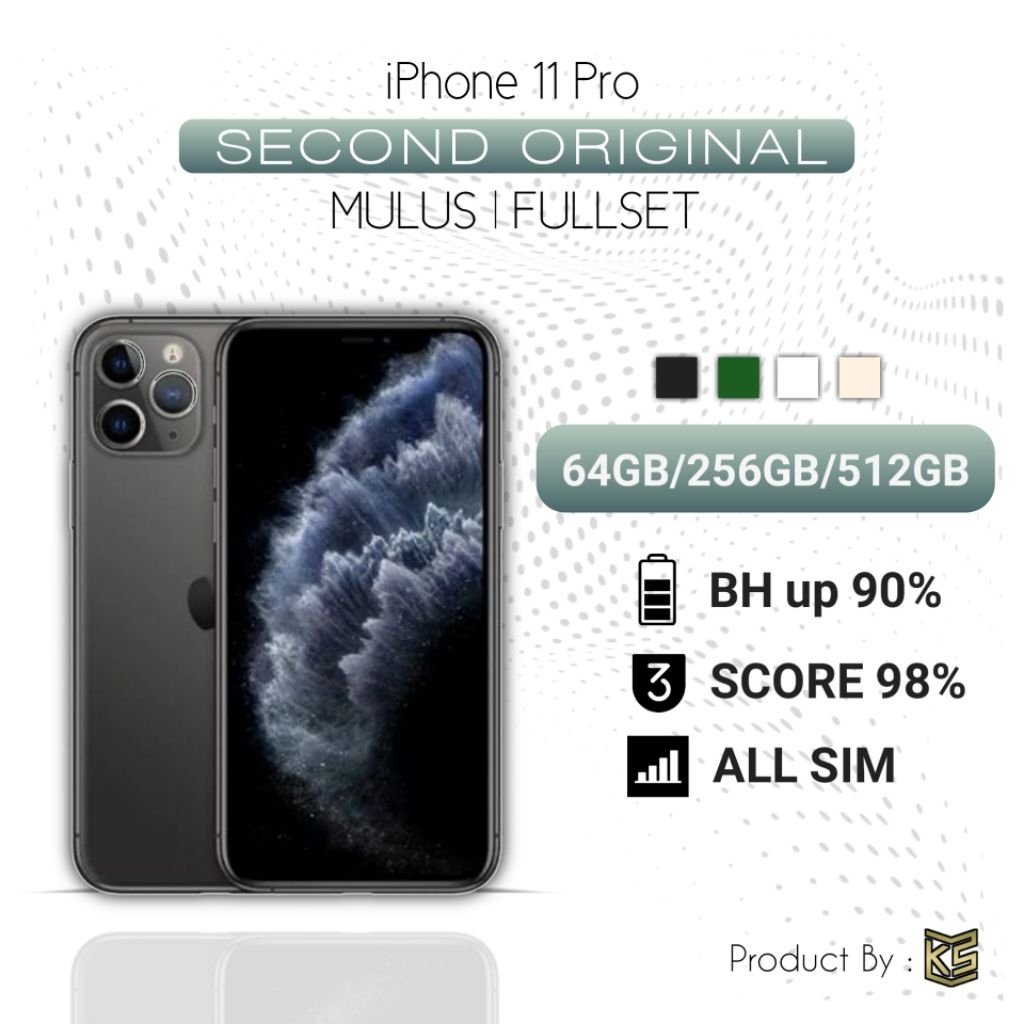 iPhone 11 PRO 512/256GB/64GB SECOND INTER FULLSET MULUS