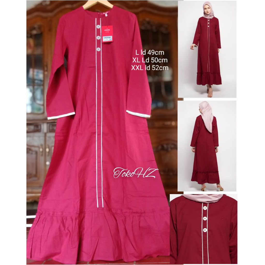 Gamis Cressida Original wanita Murah New