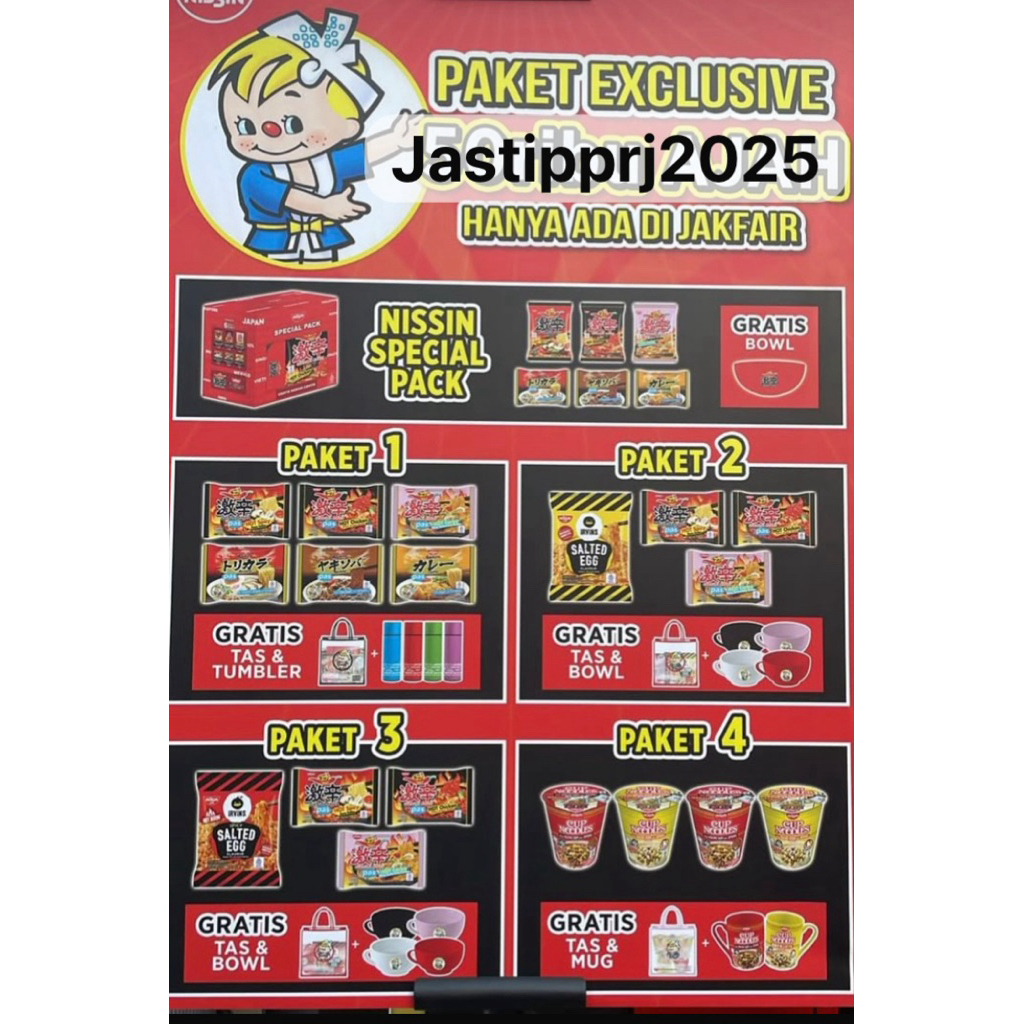 

mie nissin FREE tumbler prj 2025 / jastip mie nissin FREE tumbler