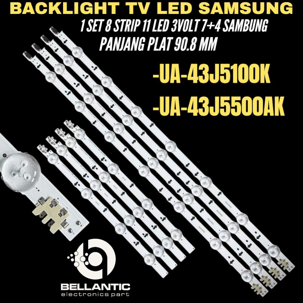 BACKLIGHT TV LED SAMSUNG 43 INCH UA-43J5100K-UA-43J5500AK BACKLIGHT TV LED 43 INCH 11LED