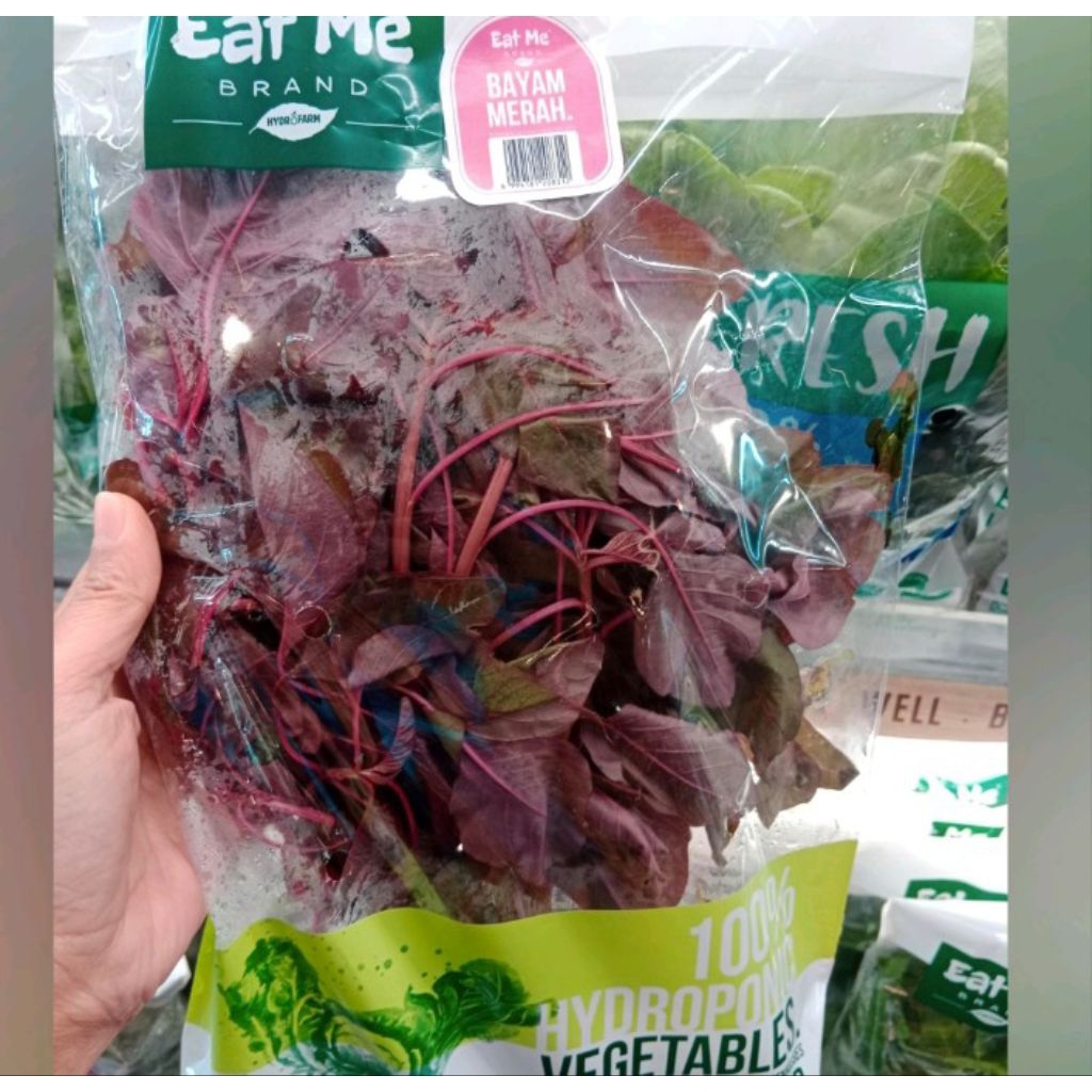 

EAT ME BAYAM MERAH 100% HYDROPONIK 400GR /PACK