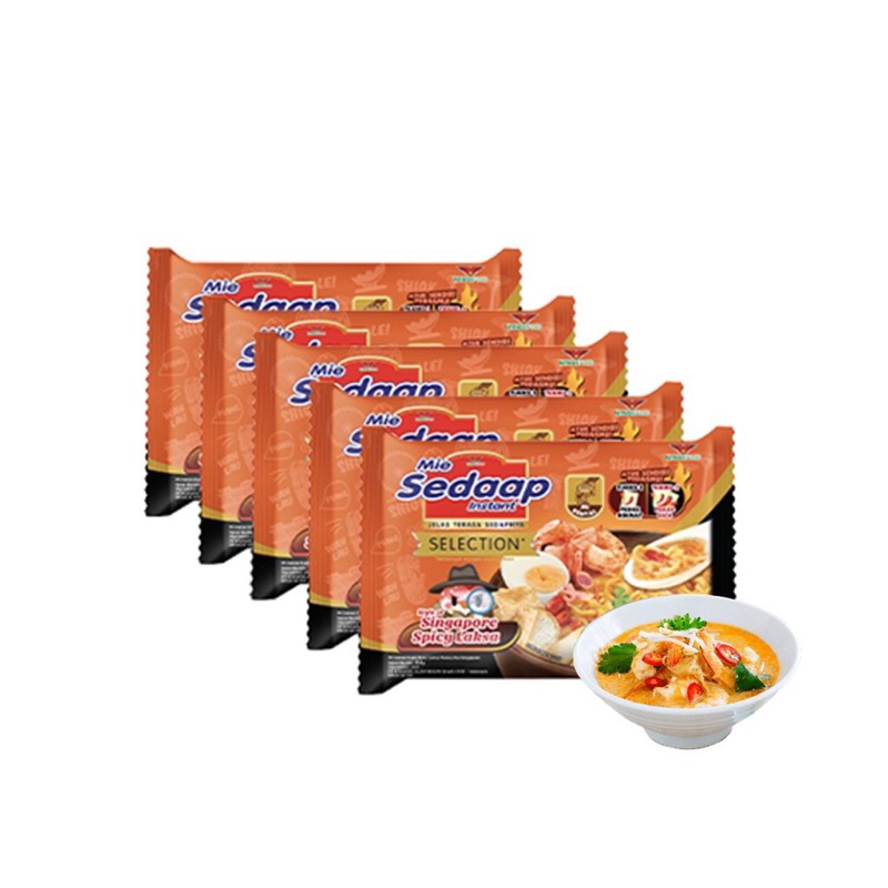 

MIE SEDAP LAKSA SINGAPORE 5pcs