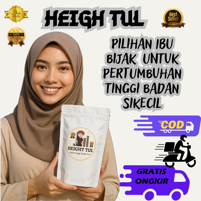 

Susu peninggi badan anak HEIGHT TUL – Nutrisi Lengkap untuk Tumbuh Tinggi & Sehat
